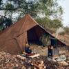 Miniaturbild: BUSHCRAFT SPAIN Mountain brown Oliskin Tarpaulin 3m x 3m braun