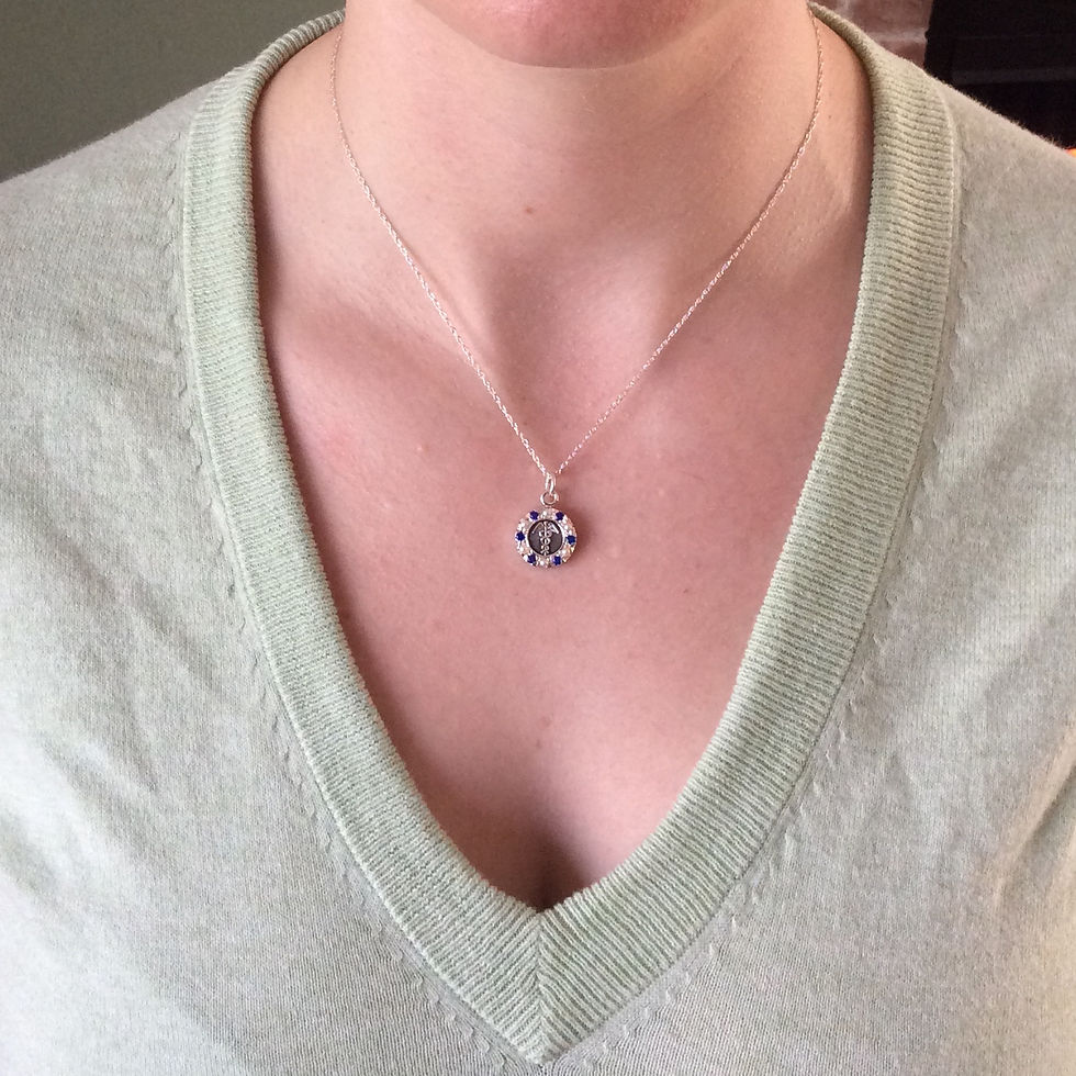 Thumbnail: Christine Pendant with Necklace (Caduceus)