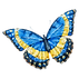 Blue and Yellow Butterfly representing eating disorder care