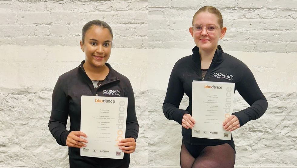 Carnaby School of Dance celebrates double Distinction success
