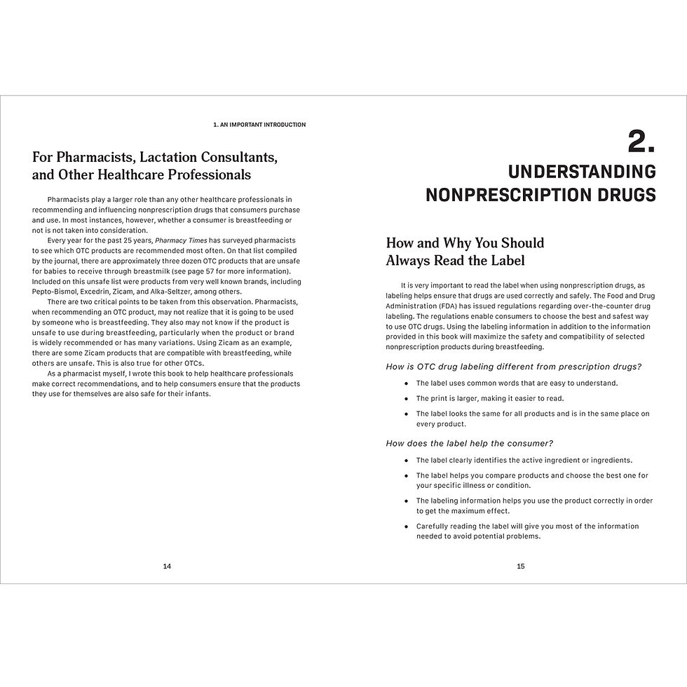 Thumbnail: The Breastfeeding Family's Guide to Nonprescription Drugs and Everyday Products