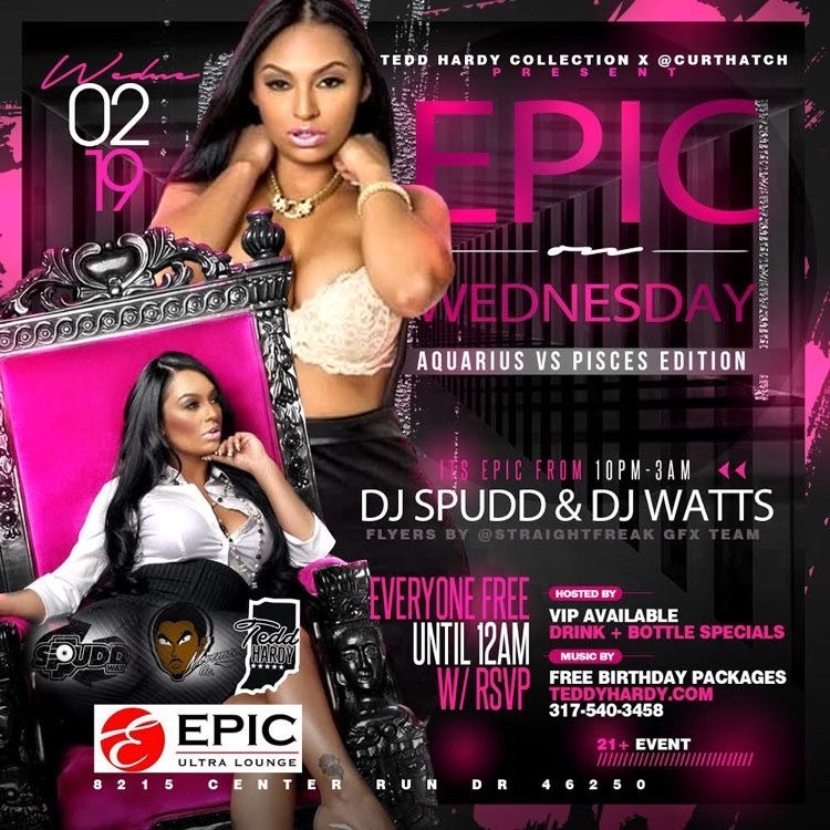 Epic Ultra Lounge on Wednesday ((2-19))