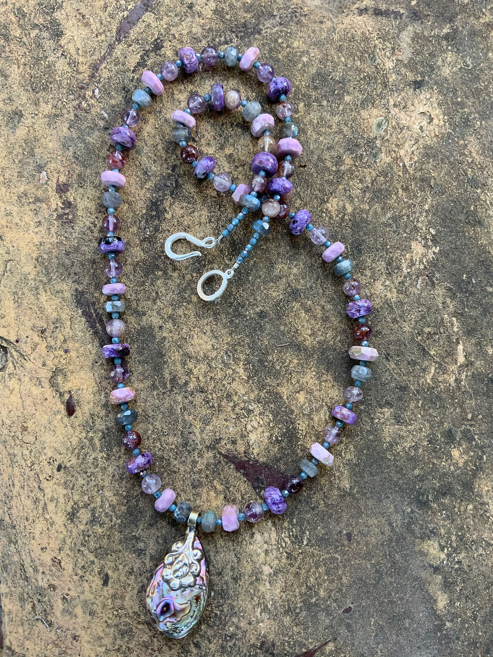 Thumbnail: Abalone & Phosphsiderite Necklace