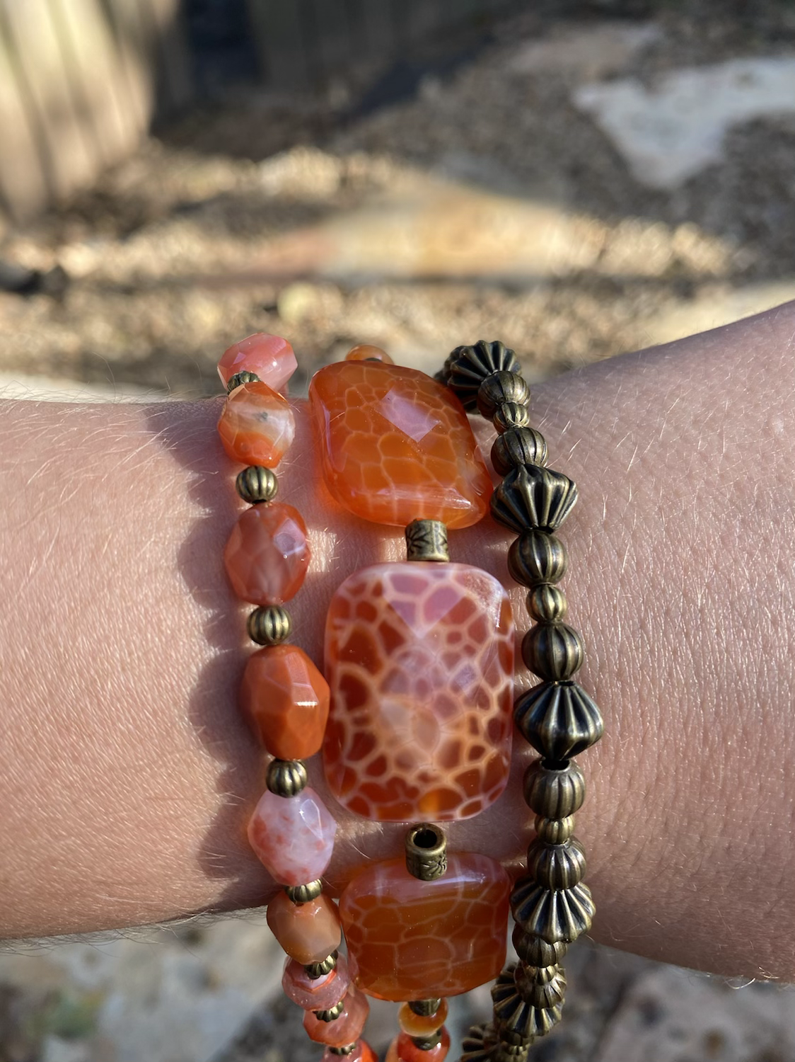 Fiery Orange Bracelet 