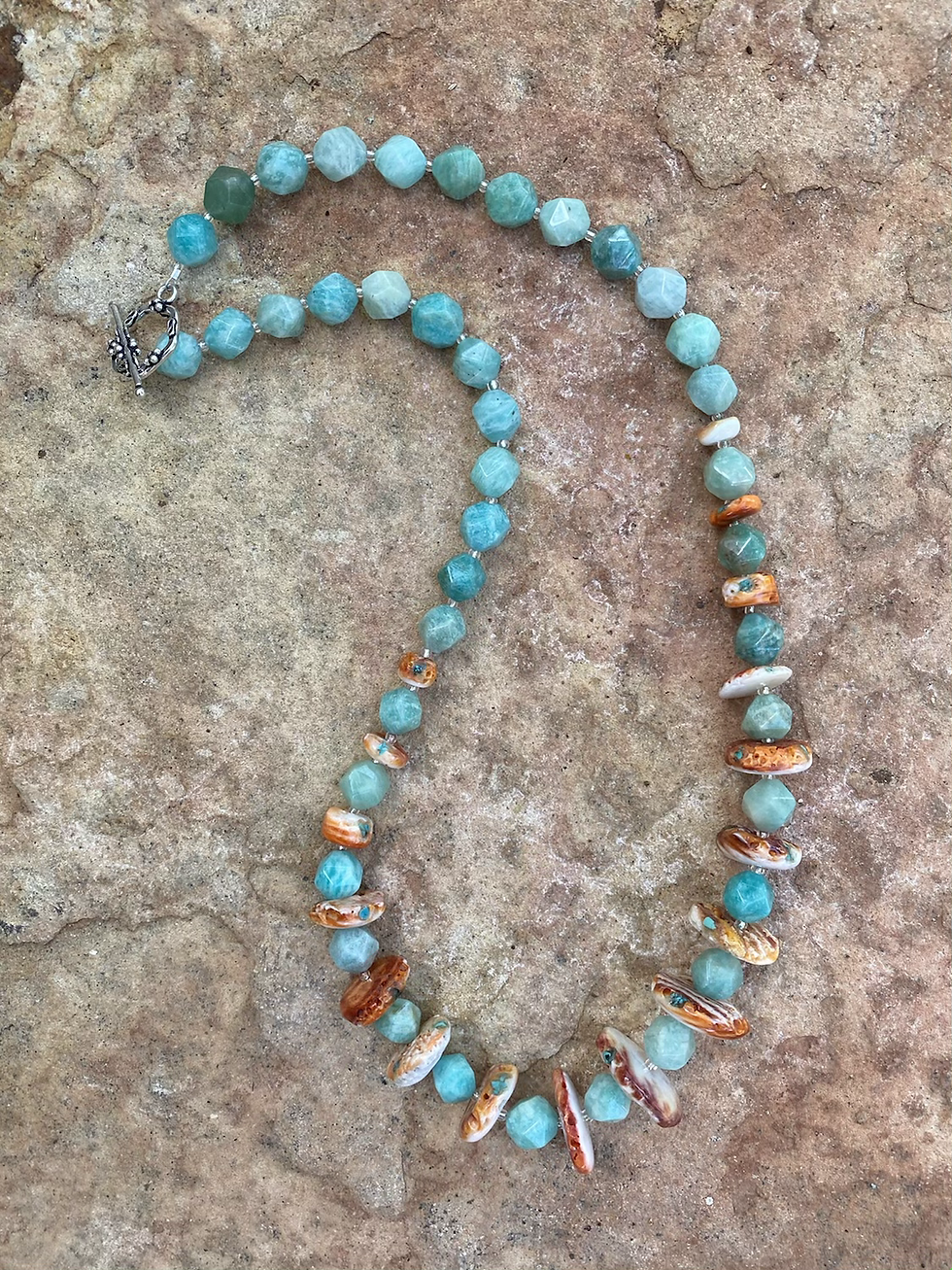 Spiny Oyster w/Turquoise and Russian Green Amazonite