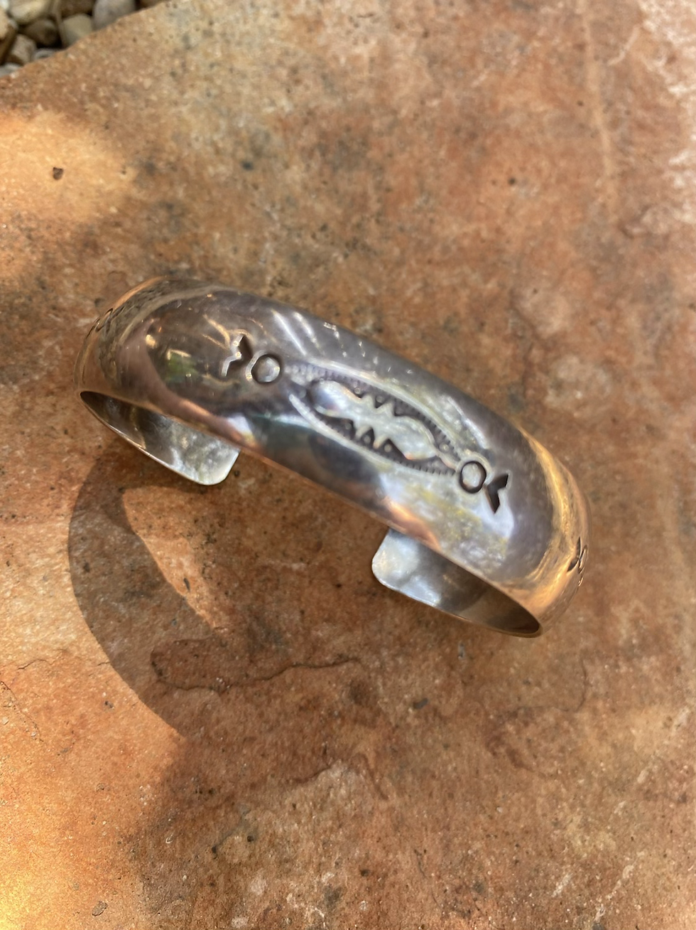 Vintage Navajo Silver Cuff Bracelet