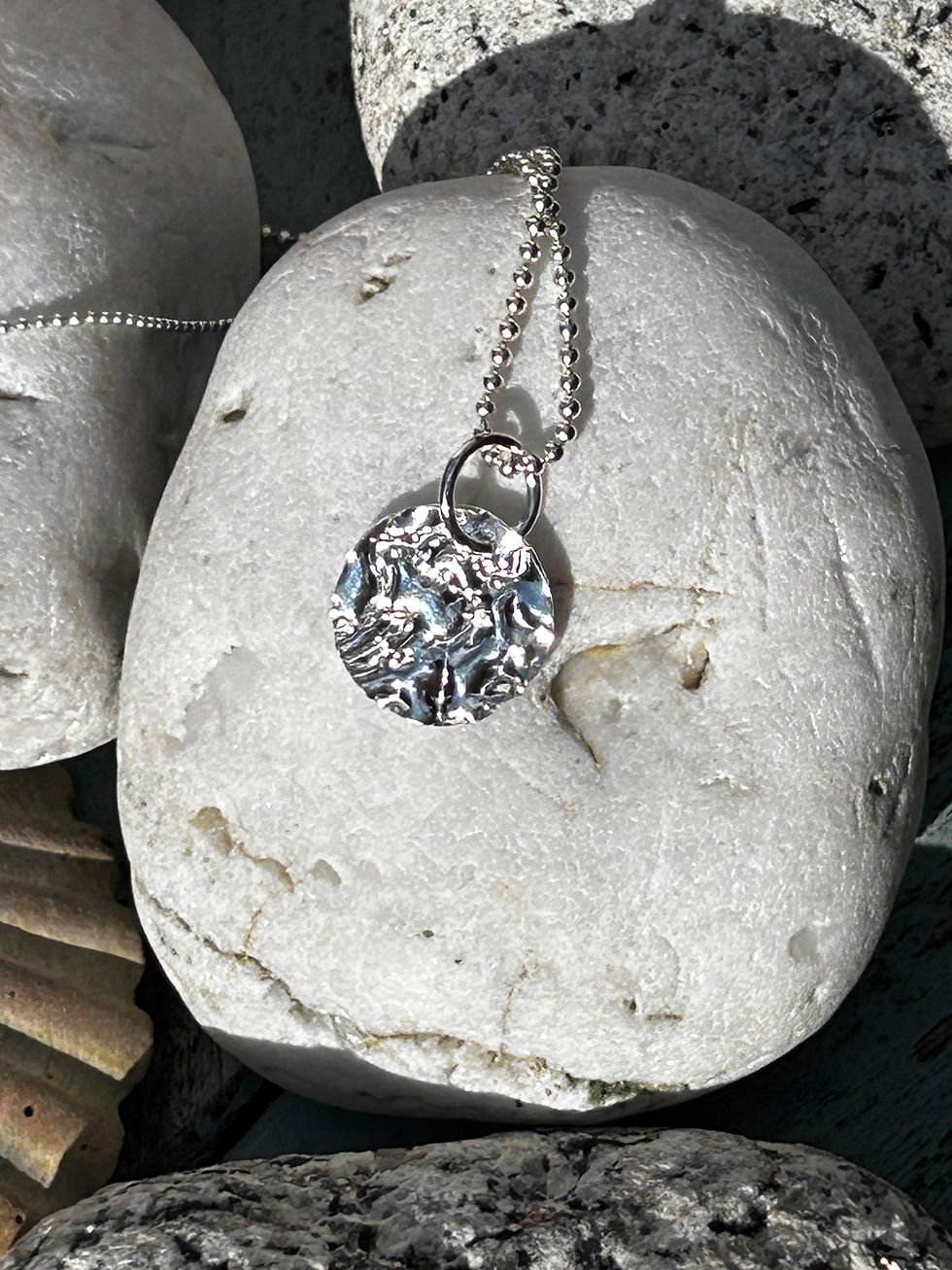 Thumbnail: Ripples silver necklace 