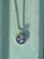 silver bird necklace made by hand in Dorset