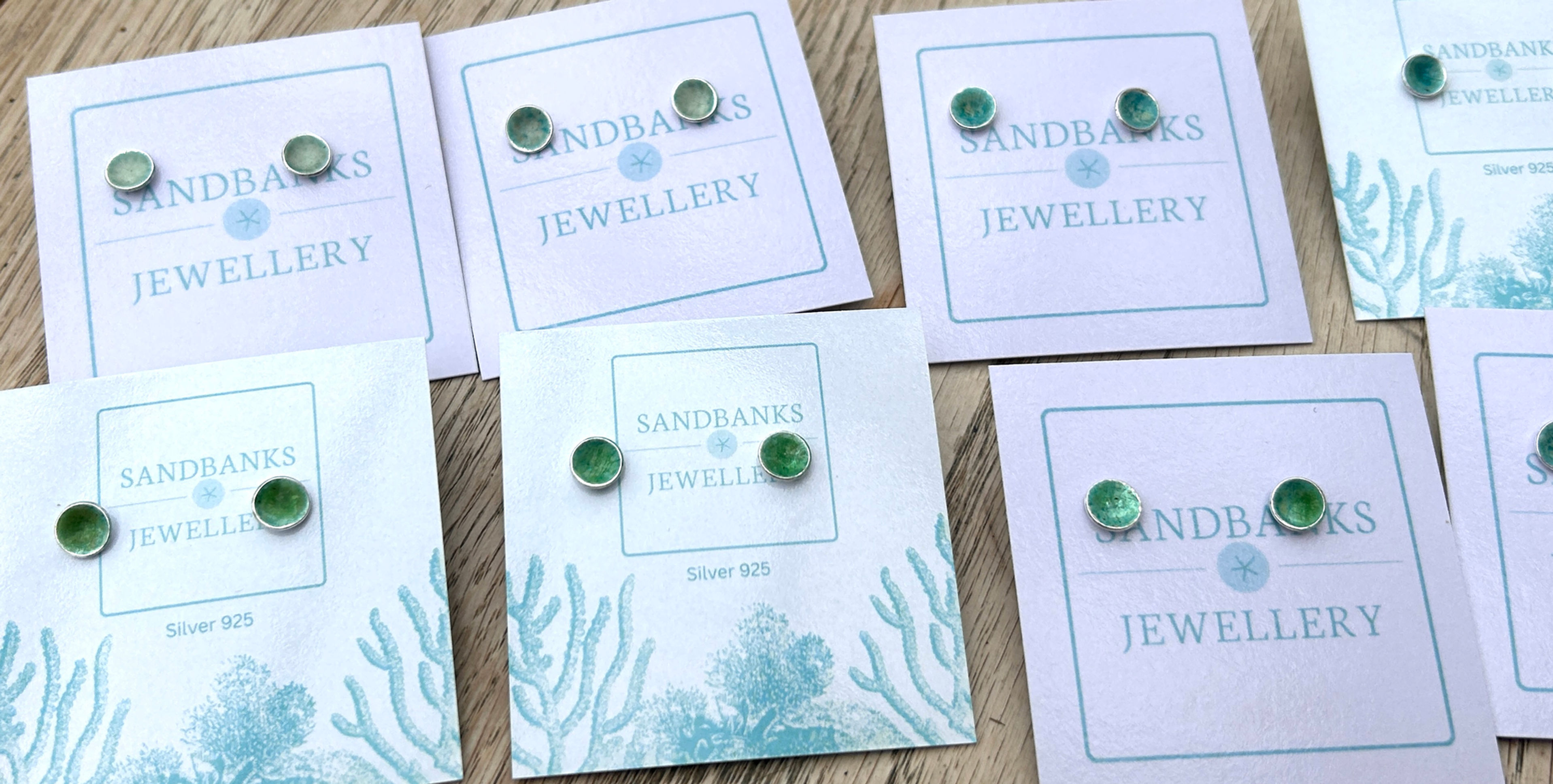 Rockpool earrings green