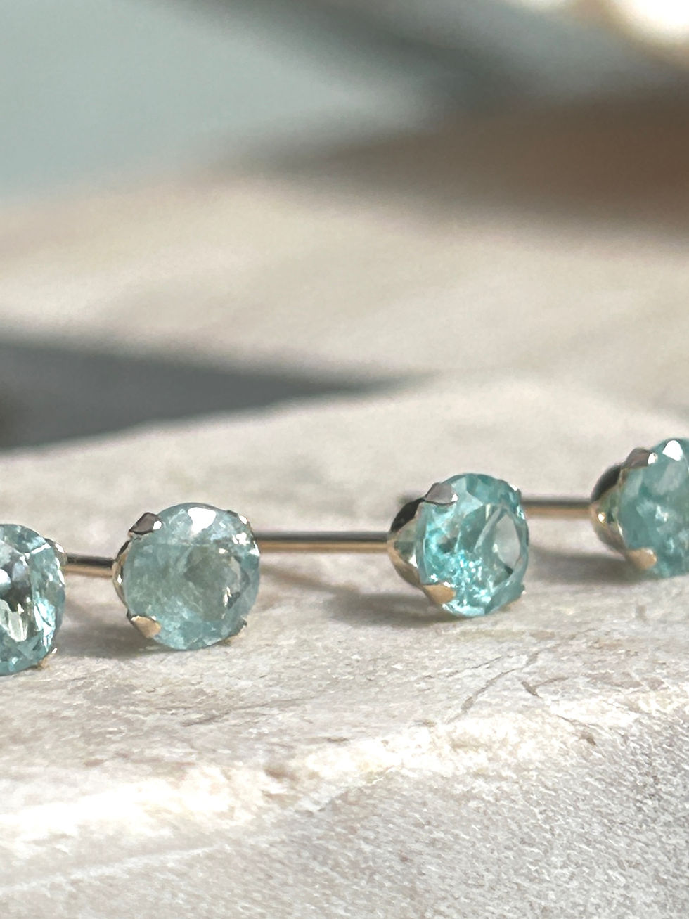 Thumbnail: the best of 14ct gold earrings light blue appetite