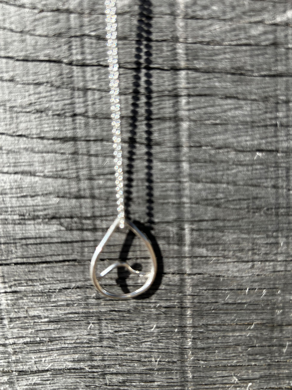 Thumbnail: Surf days silver necklace - pre order