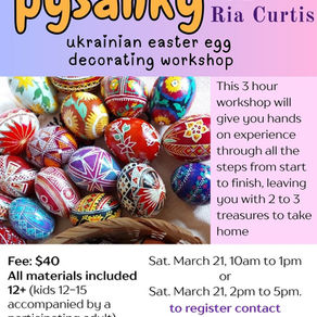 Pysanky with Ria Curtis