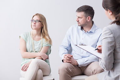 Distanced Couple in counseling