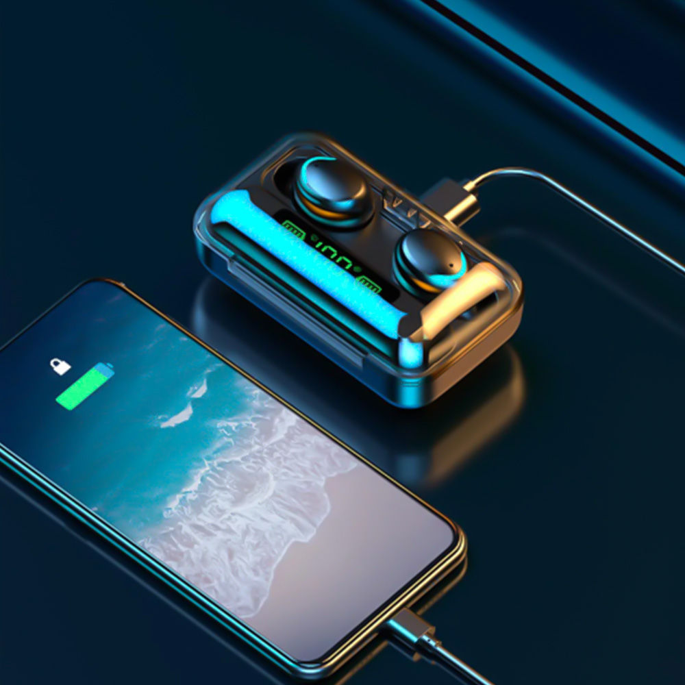 سماعة f9 pro+ بباور بانك