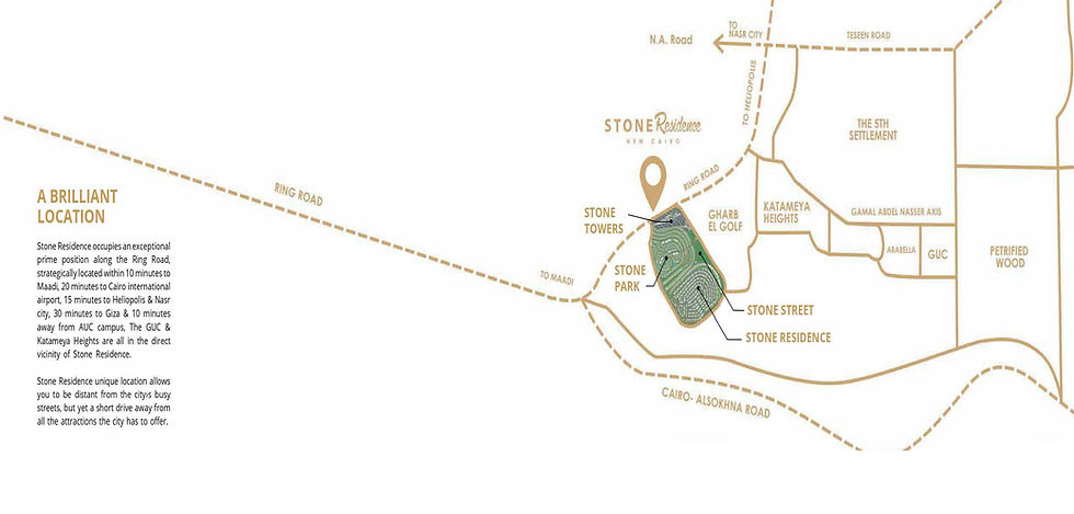 الصورة المصغرة: للبيع بنت هاوس بكمبوند ستون ريزيدنس بالتجمع الخامس 3 غرف 220 متر في موقع متميز