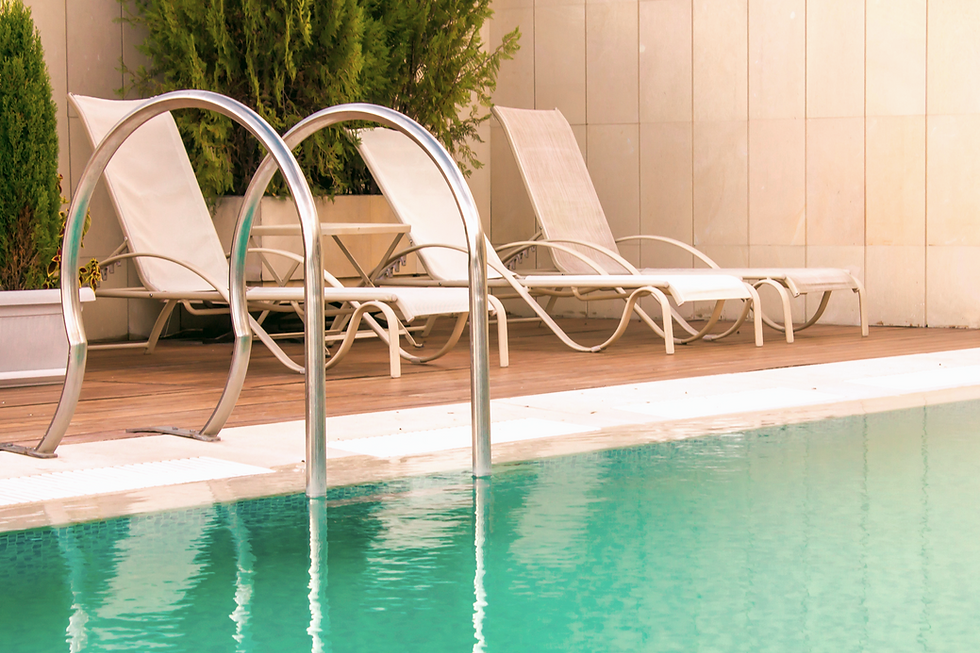 Modern Poolside Area