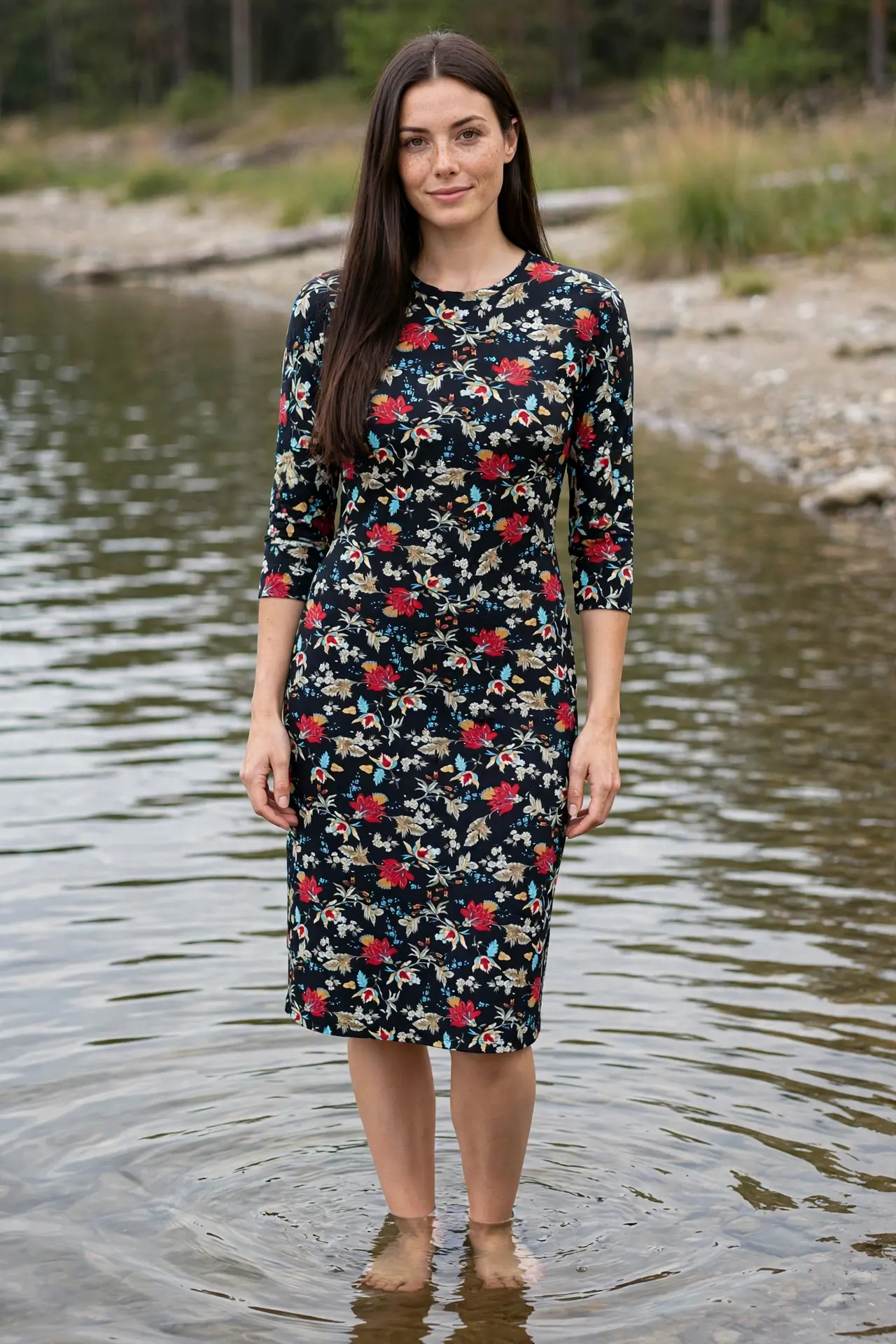 Dolman sleeve swim dress ( runs one size big)