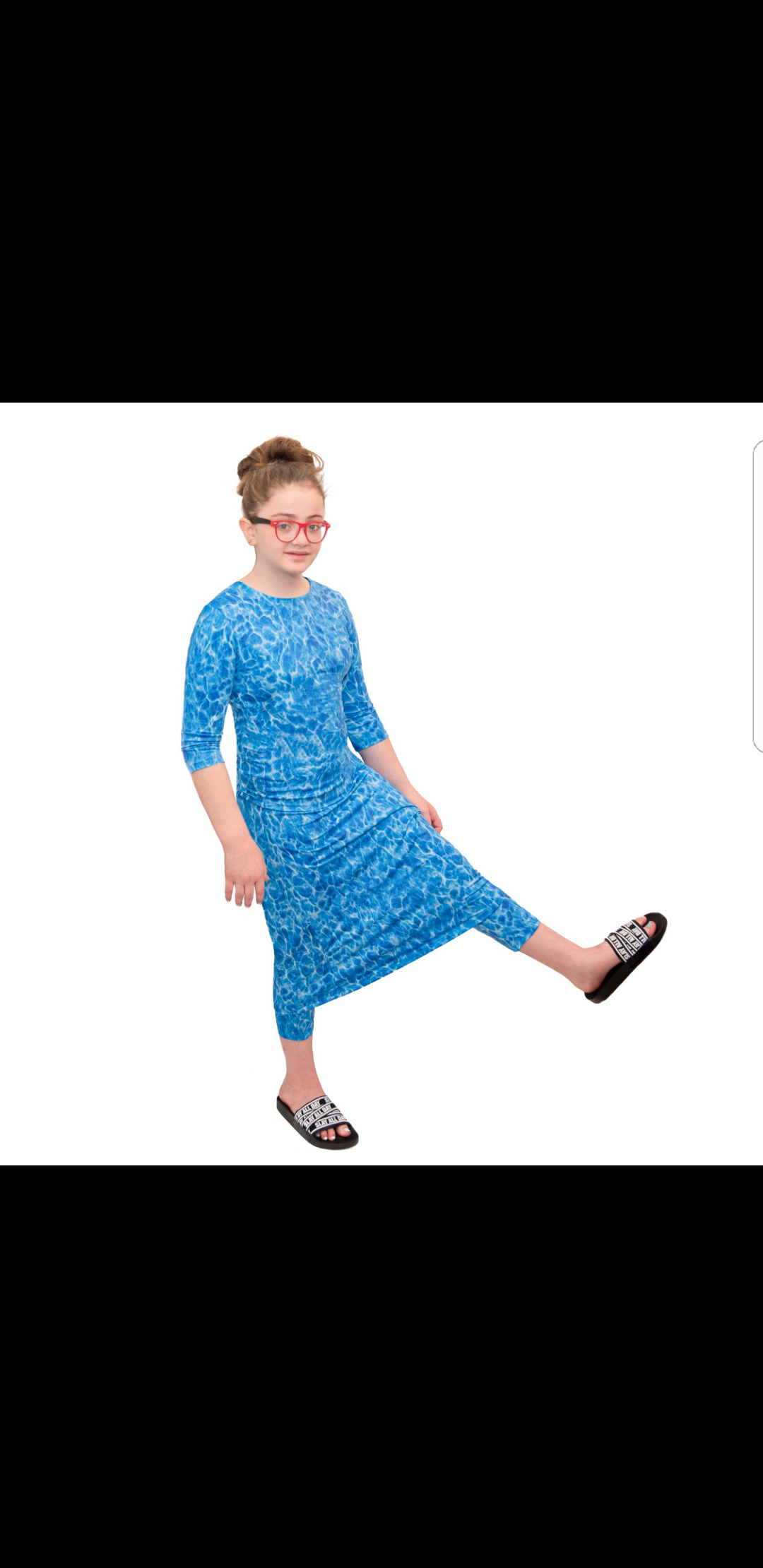 Kids 2 pic swim set with leggings 