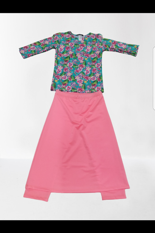 basic colors swim dress