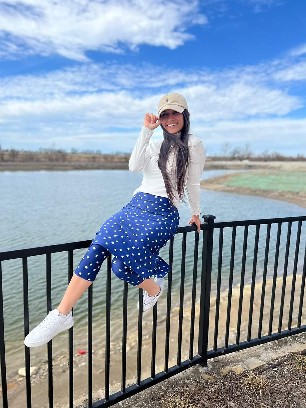 Star athletic pencil skirt with leggings attache (slightly imperfect)