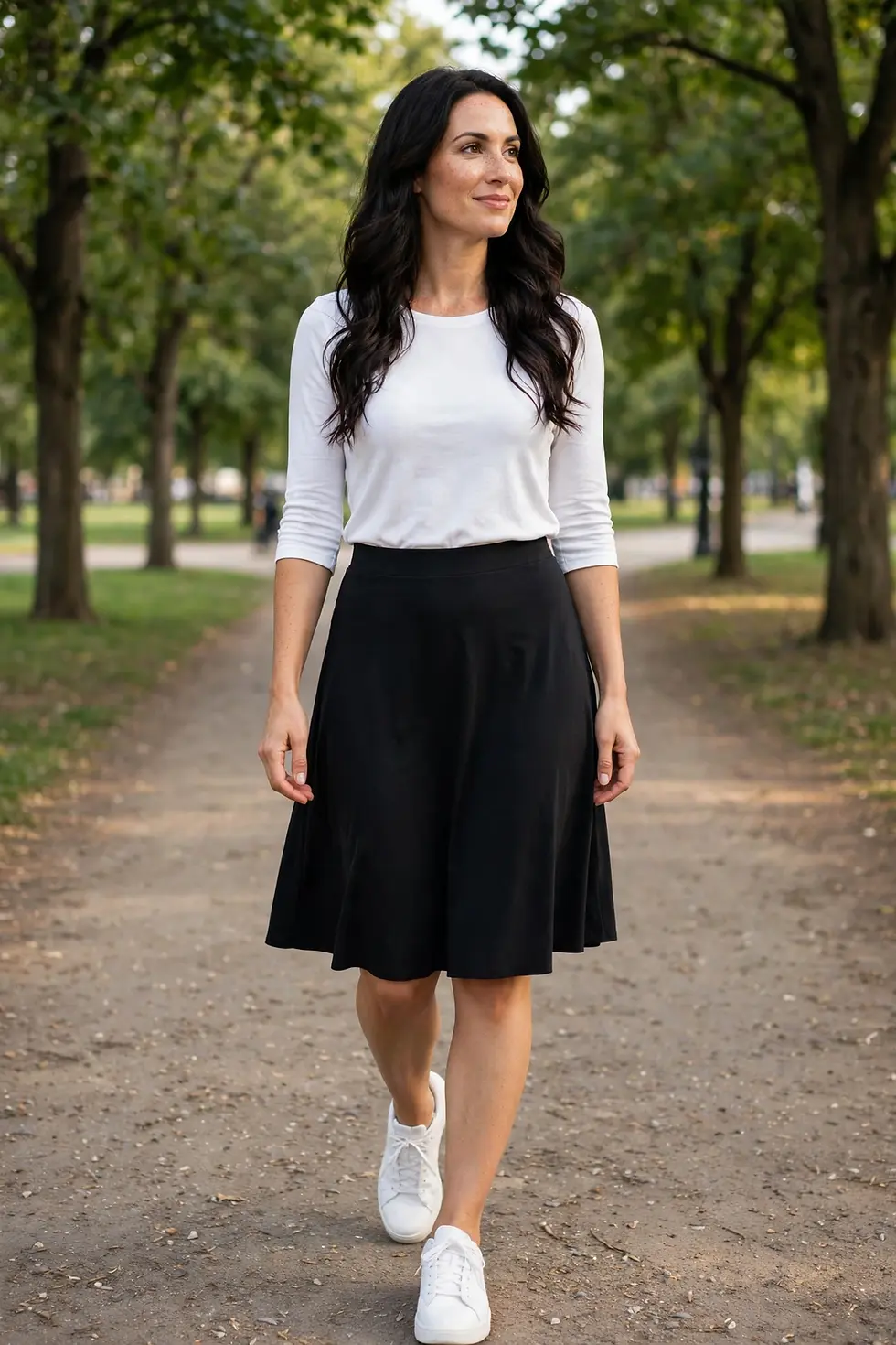 Thumbnail:  Ladies A line slinky skirt (about 24.5)