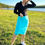 Thumbnail: Pencil athletic Swim skirt with  side pockets and hidden leggings attach