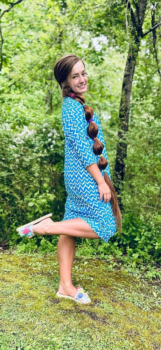 swim dress long length Longitude Women's Long Torso Ruffle Goddess Swim Dress