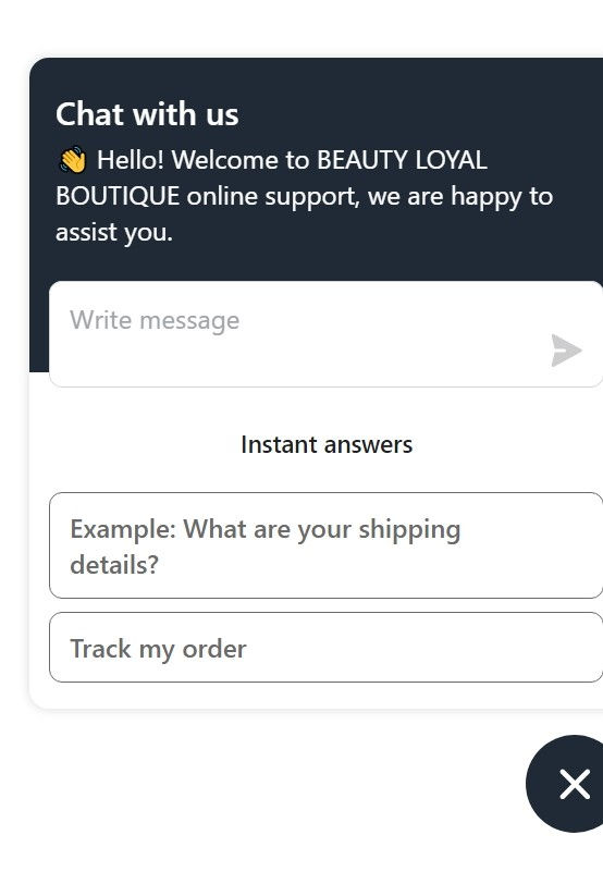Virtual assistant chat feature.