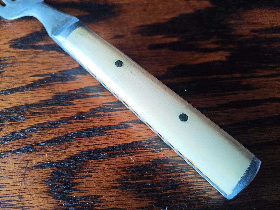 Thumbnail: Cutlery set, Bone handles, carbon steel L,F&C