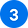 Number 3 in a circle