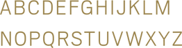 Urbane typography is clean and elegant.