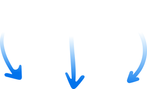 Three arrows pointing down