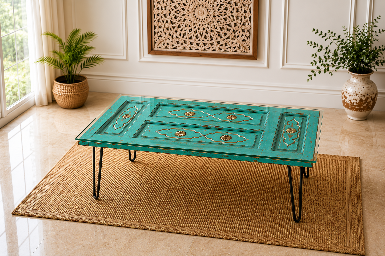 Turquoise Haveli Coffee Table