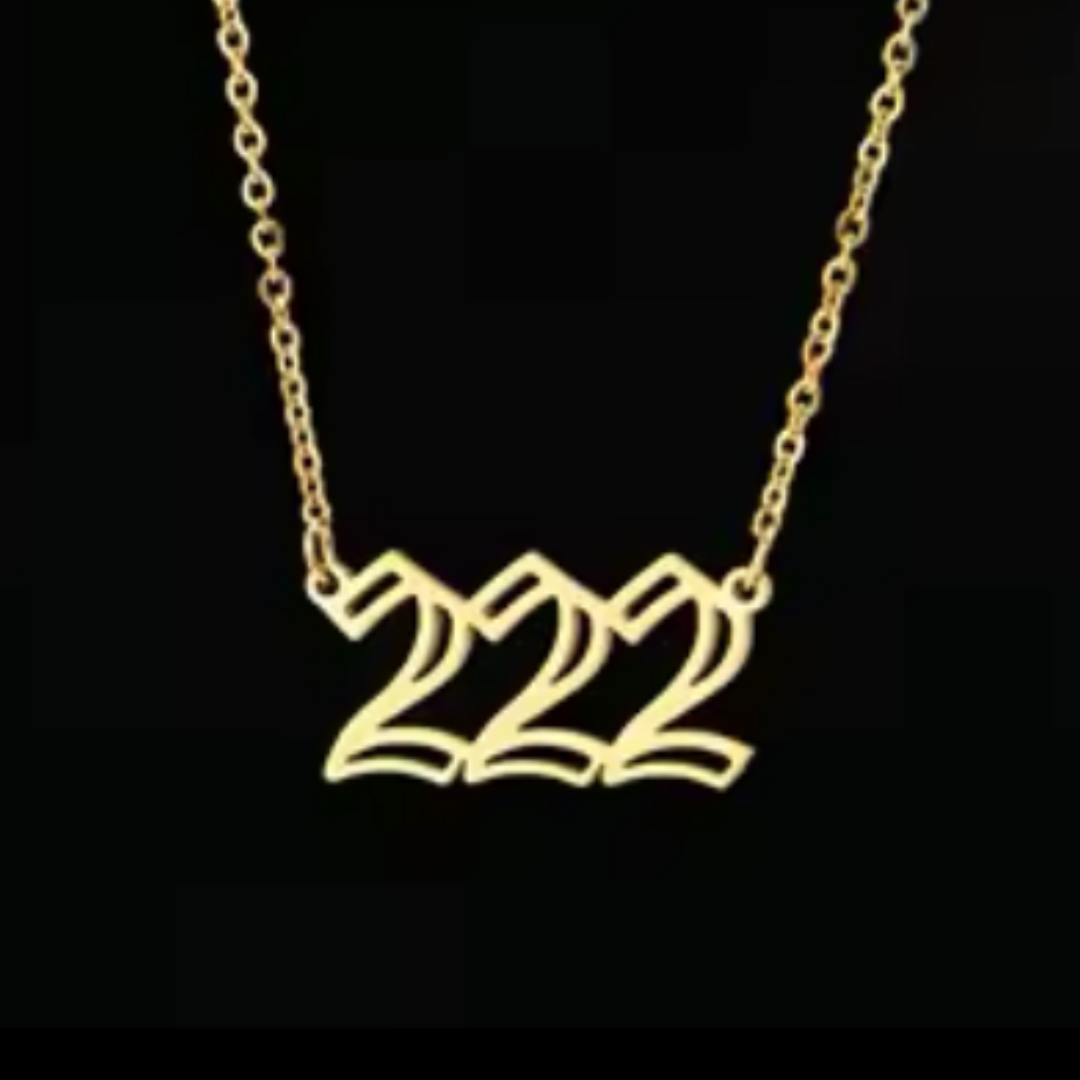 222 Angel Number Necklace (2)