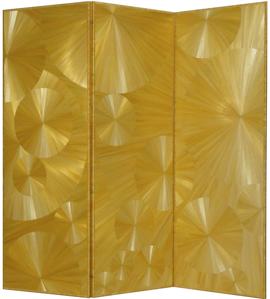 Marqueterie de paille - Paravent - Artisanat d'art - Made in France