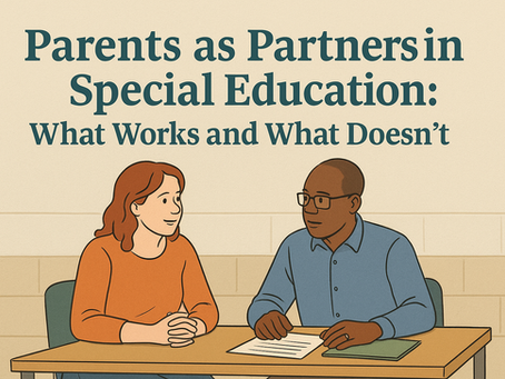 Parents as Partners in Special Education: What Works and What Doesn’t