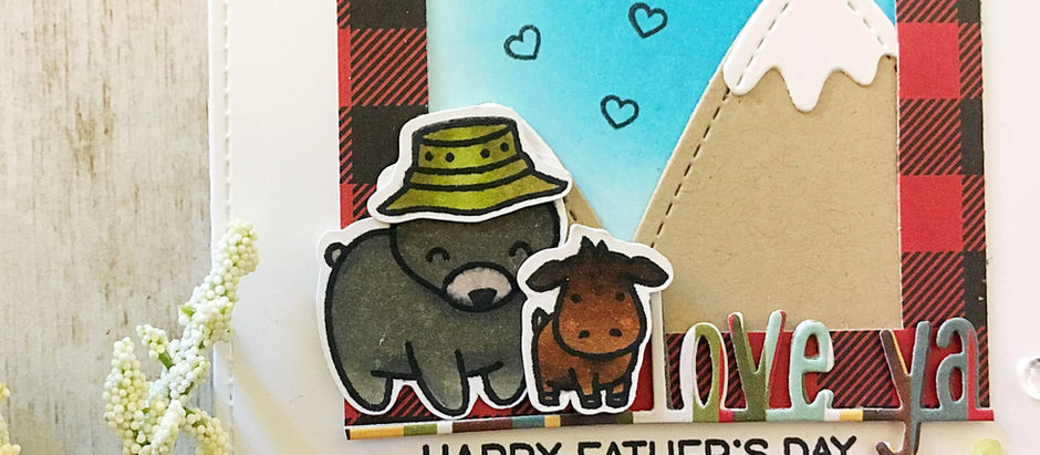 Have an A-moose-ing Father’s Day! |Lawn Fawn Clean + Simple Card