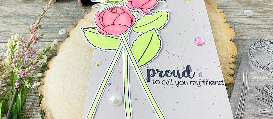 Altenew Best Buds|Quick and Easy Floral Card Using Only Three Starter Markers