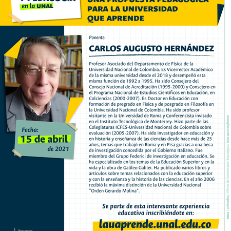 Una Propuesta pedagógica para la Universidad que aprende - Congreso Nacional de Pedagogía #SomosUNAL