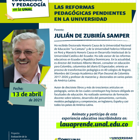 Las Reformas Pedagógicas pendientes en la Universidad - Congreso Nacional de Pedagogía #SomosUNAL