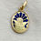 Thumbnail: Antique Guardian Angel charm with enamel, 18K