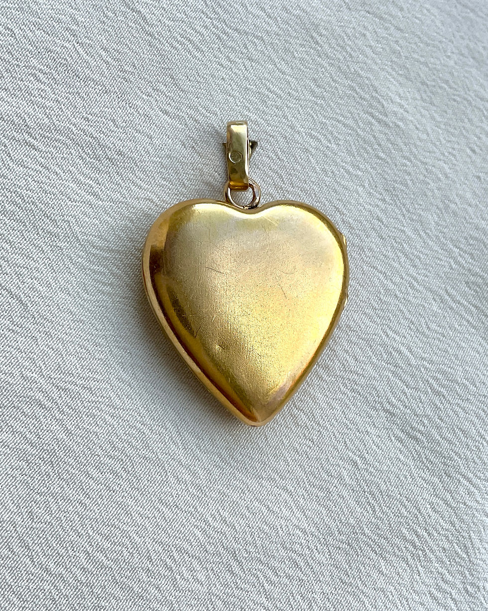 Thumbnail: Antique French Heart Locket, 18K
