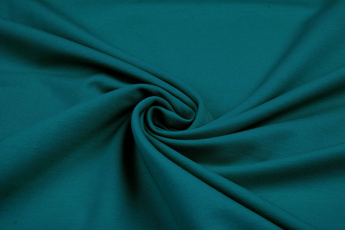 Loop Back French Terry - Petrol Green blue