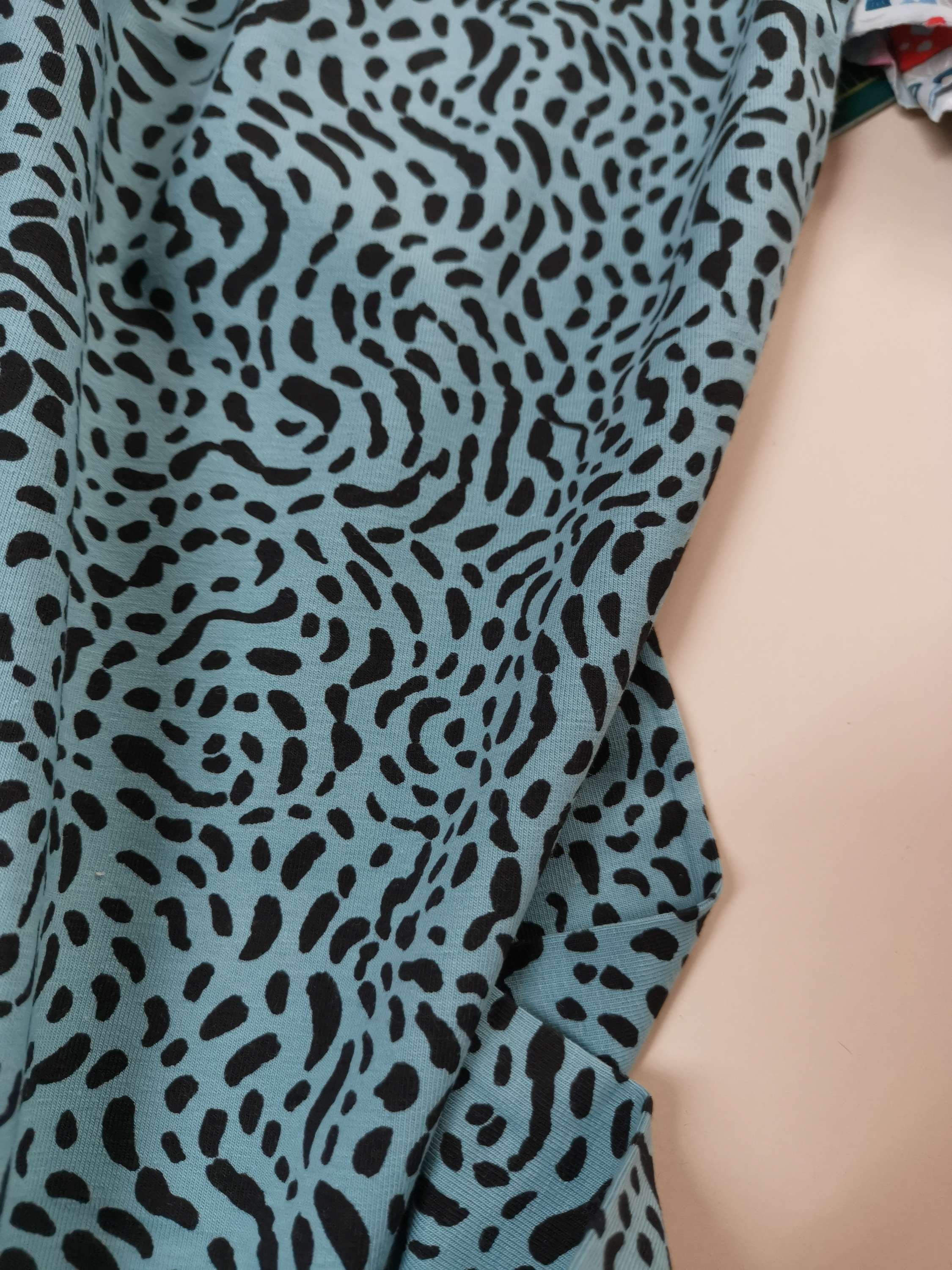 ONLINE ONLY - Remnant - 2.25 metres cotton jersey Blue