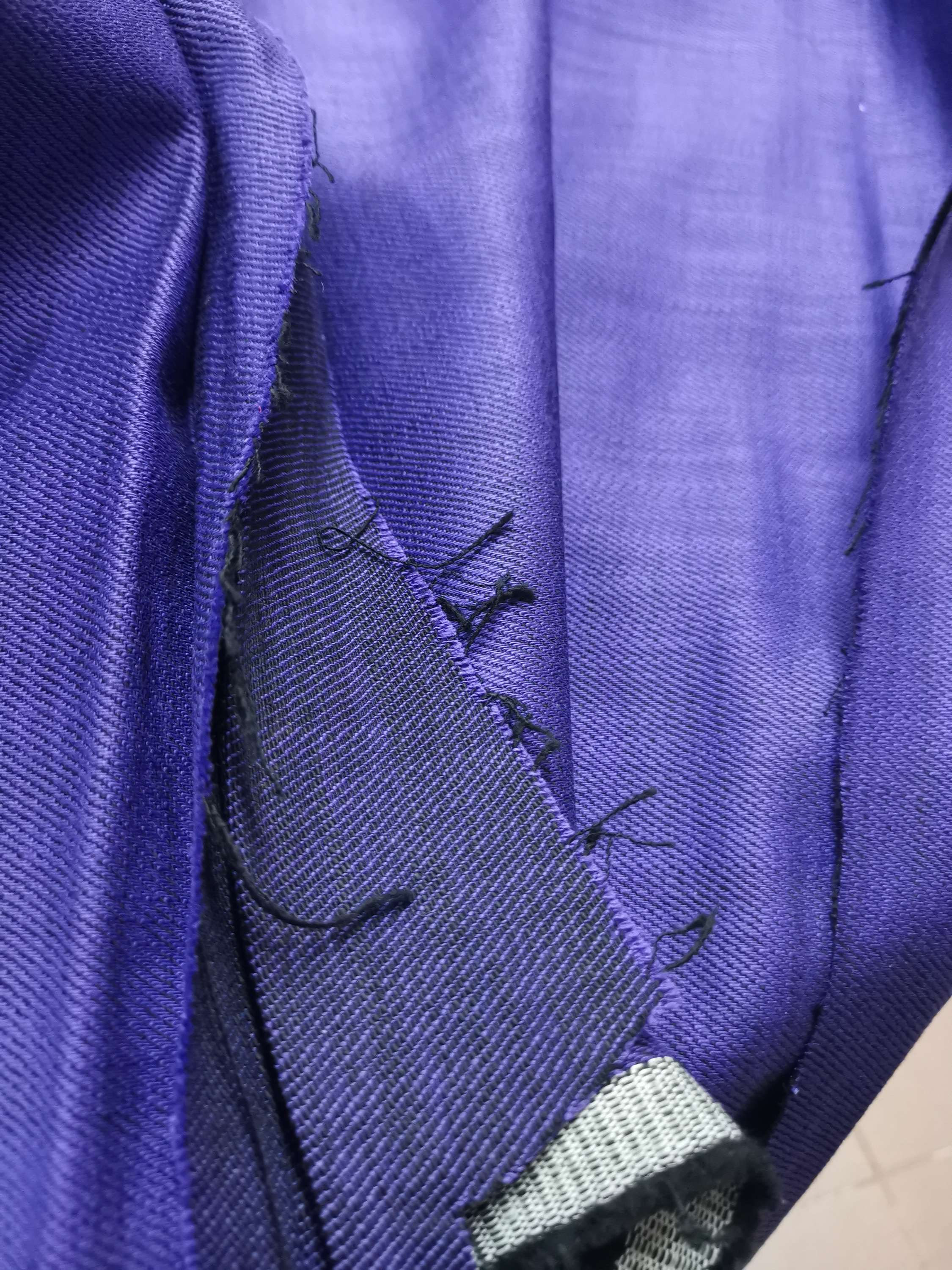 ONLINE ONLY - Remnant -0.75 Metres Cousette Denim Purple