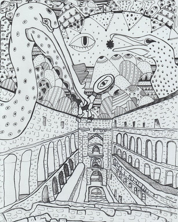 "The Baoli Invasion" by Artist Shantala Palat