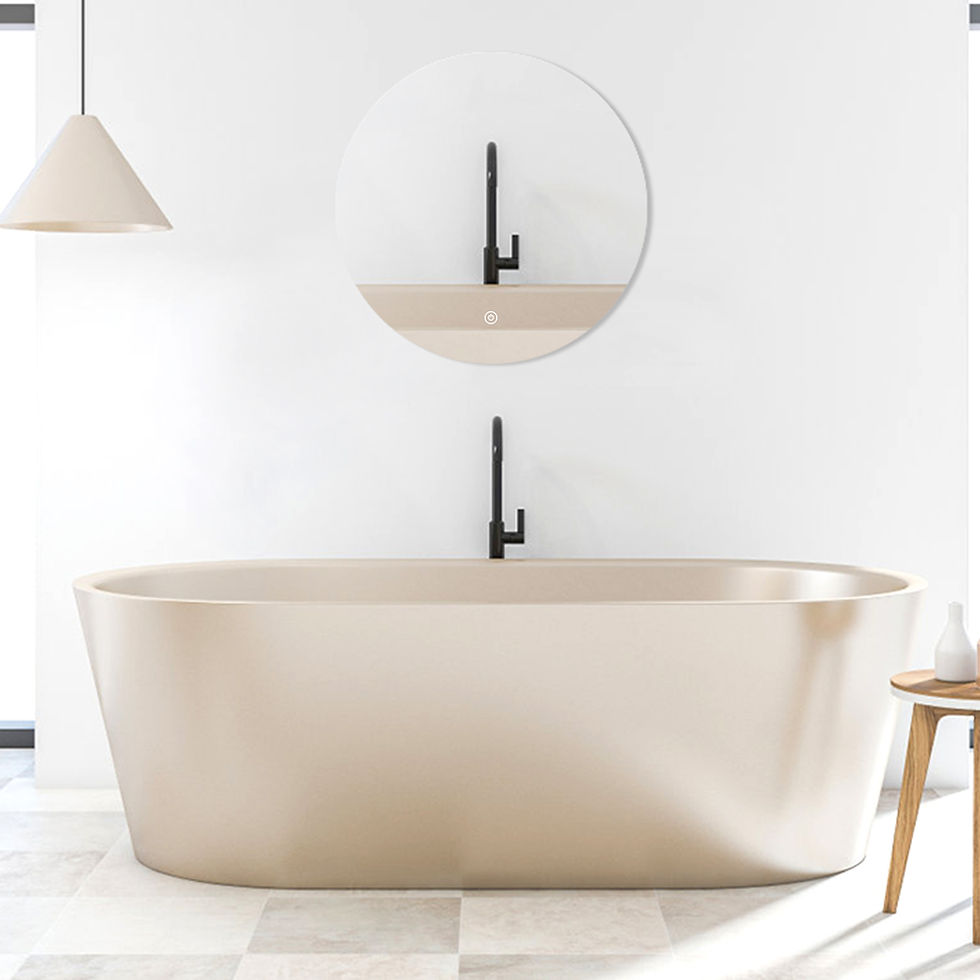 縮圖：Irregular frameless LED wall mirror