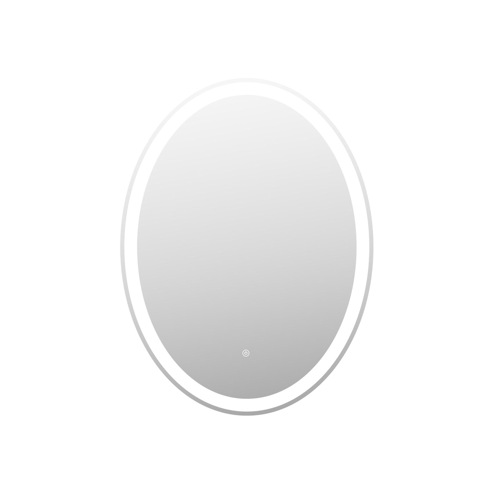 Irregular frameless LED wall mirror