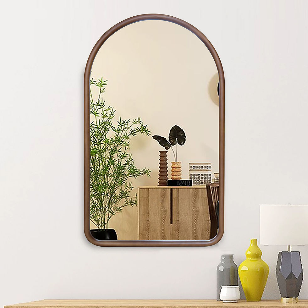 縮圖：Wooden frame WALL mirror