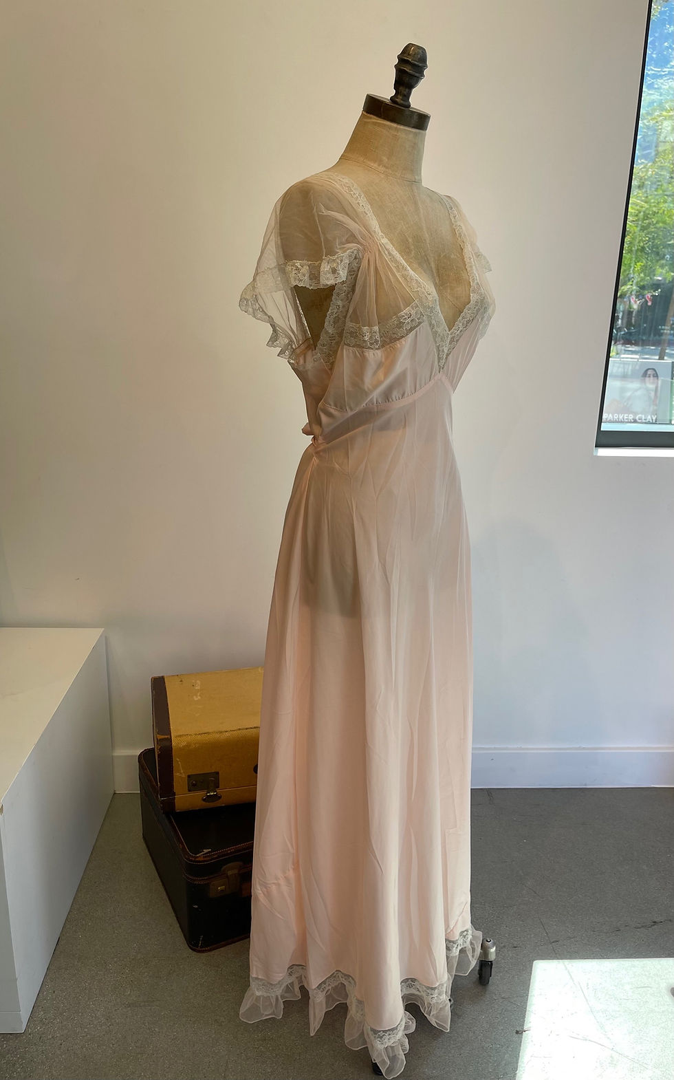 Thumbnail: Vintage Slip Dress w Lace Detail 